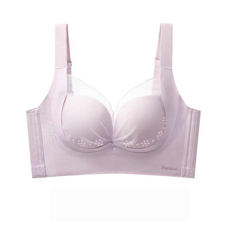 Invisible Lingerie Women's Gathering Bra Thin Breast Retraction Anti-sagging and Adjustable Bra Push Up Bra