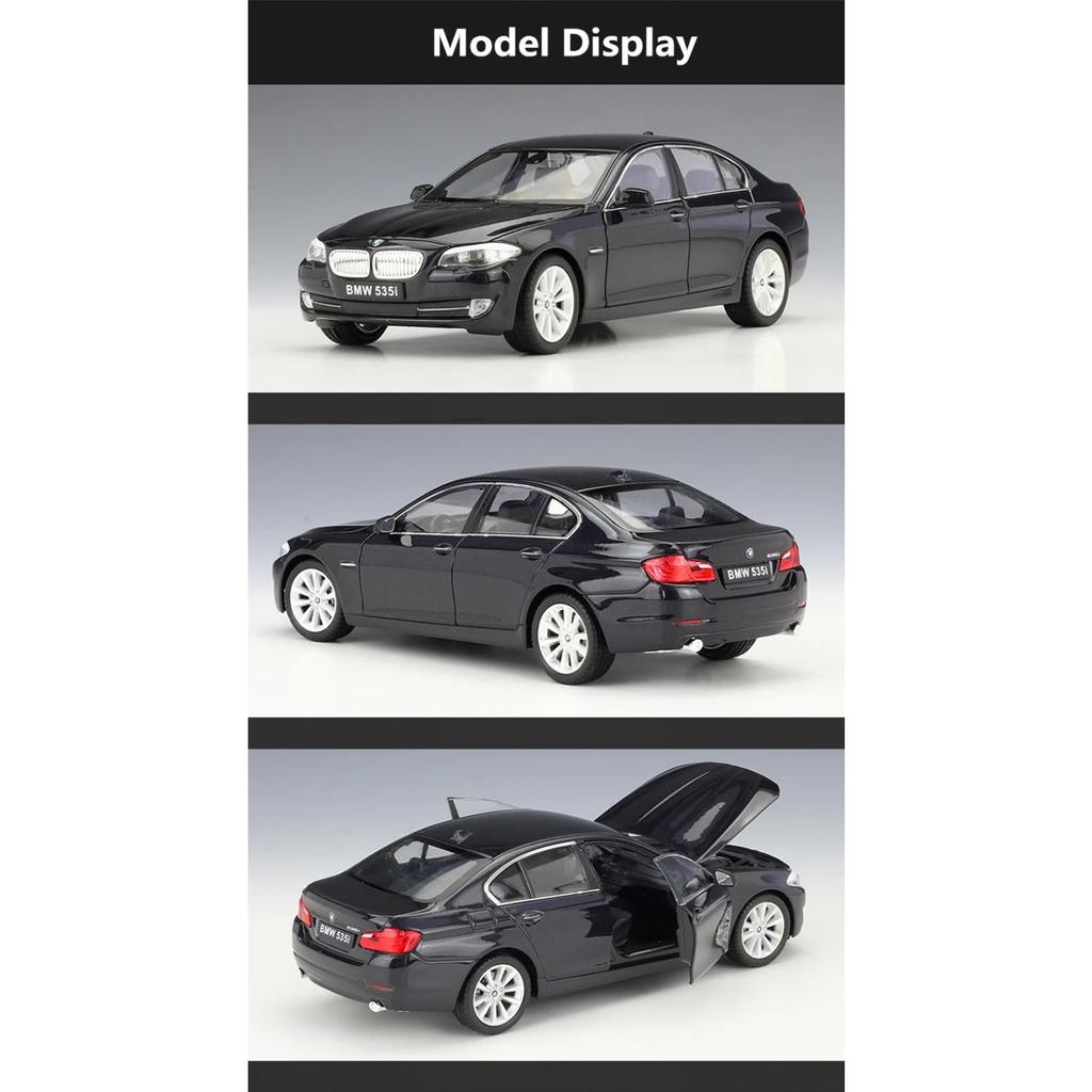 Welly 1/24 BMW 5 Series 535i 535 Alloy Car Model Diecasts Metal Vehicles Car Model High Simulation Collection Childrens Toy Gift