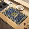 National Style Dish Drying Mat Absorbent Floral Coffee Rubber Backed Soft Silicone Bird Kitchen Draining for Bathroom Bar