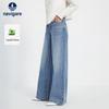 Navigare Women's 2026 Spring Three-Proof Casual Wide-Leg Pants