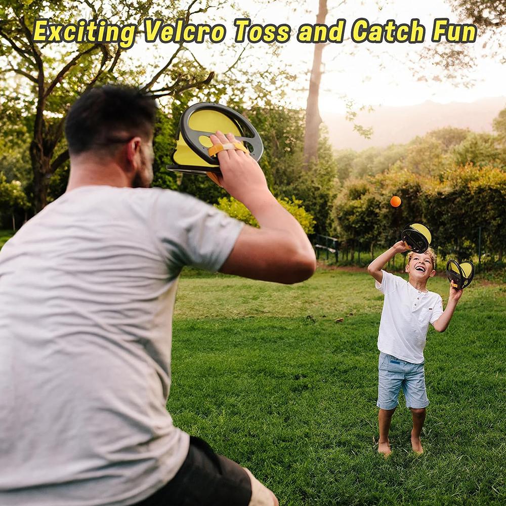 Ball and Catch Game with Launchers and 2 Ball for Kids Beach Pool Yard Games