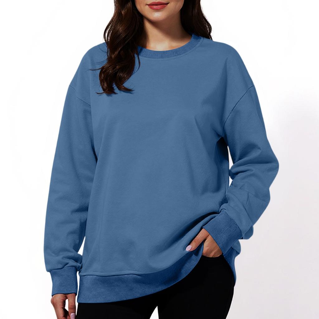 Women's Fashion Solid Color Casual Long Sleeve Hoodie