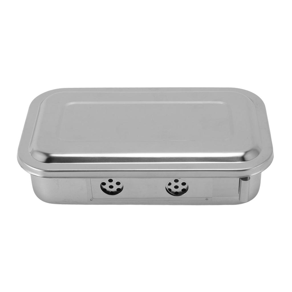 Medizinische Desinfektionsbox Schale mit Deckel Edelstahl Vielseitiger Medizinischer Instrumenten-Organizer H