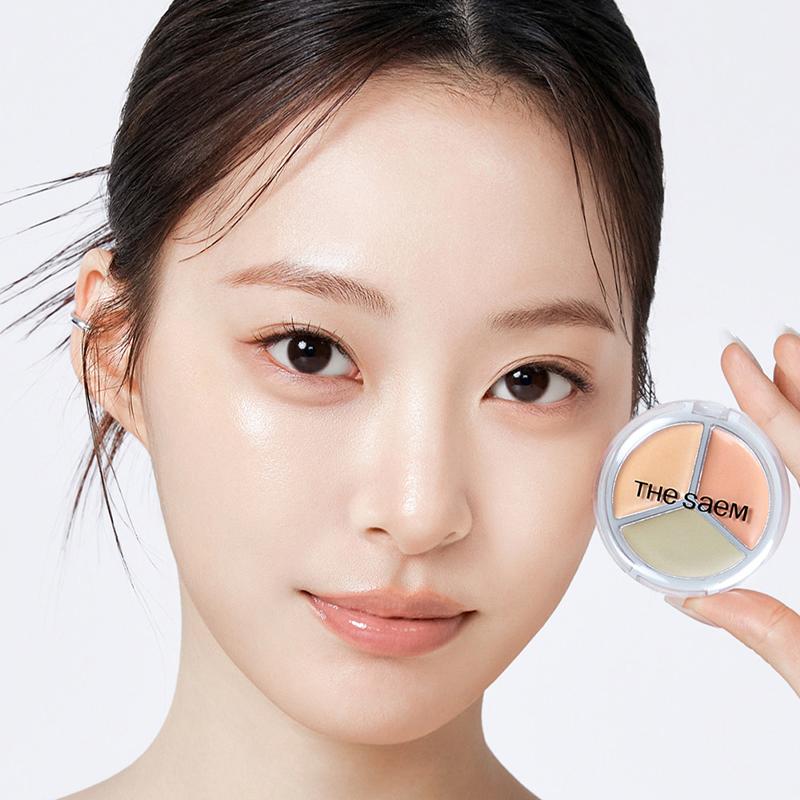 The Saem Cover Perfection Triple Pot Concealer Glow 2g