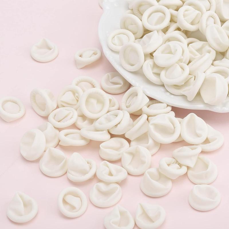 200 Pcs Disposable Finger Cover Natural Rubber Gloves Non-slip Latex Finger Cots Fingertips Protector Gloves Non-toxic Nail Tool