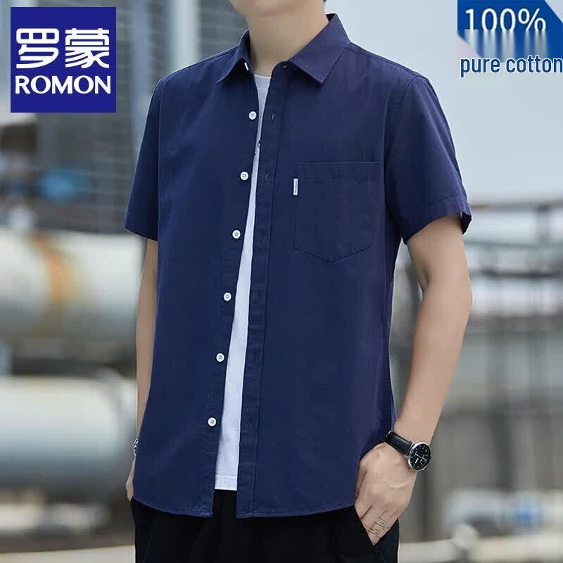 Romon Men s Cotton Short Sleeve Polo Shirt 4XL