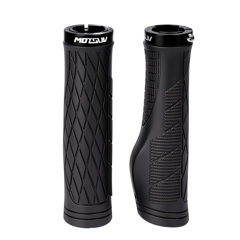 Mountain Bike Grips TPE Meat Ball Grip Aluminum Alloy Lockable Non-slip Shock-absorbing Folding Bike Riding Grip