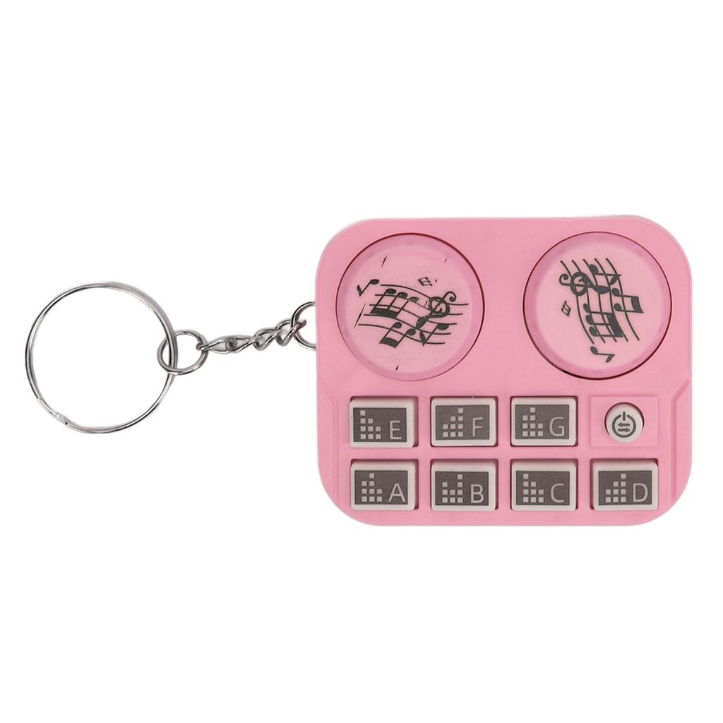 Mini Breloc Lumini Colorate Design Player Disc DJ Mod Redare Automată și Apăsare Proprie DJ Portabil