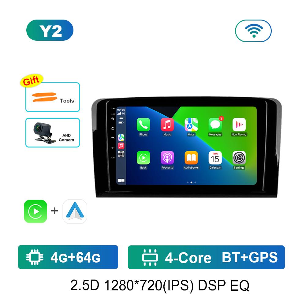 Android Car Radio Multimedia Video Player for Mercedes Benz GL ML W164 ML350 ML500 X164 GL35 GL45 2005 - 2012 GPS Navigation