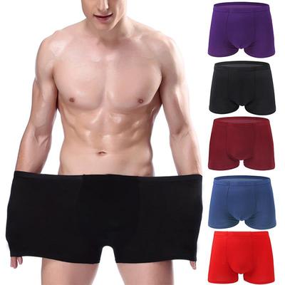Plus Männer Unterwäsche Männliche Boxer Solide Höschen Shorts männer Baumwolle Unterhose Atmungsaktive Intime Mann Boxer Große Größe