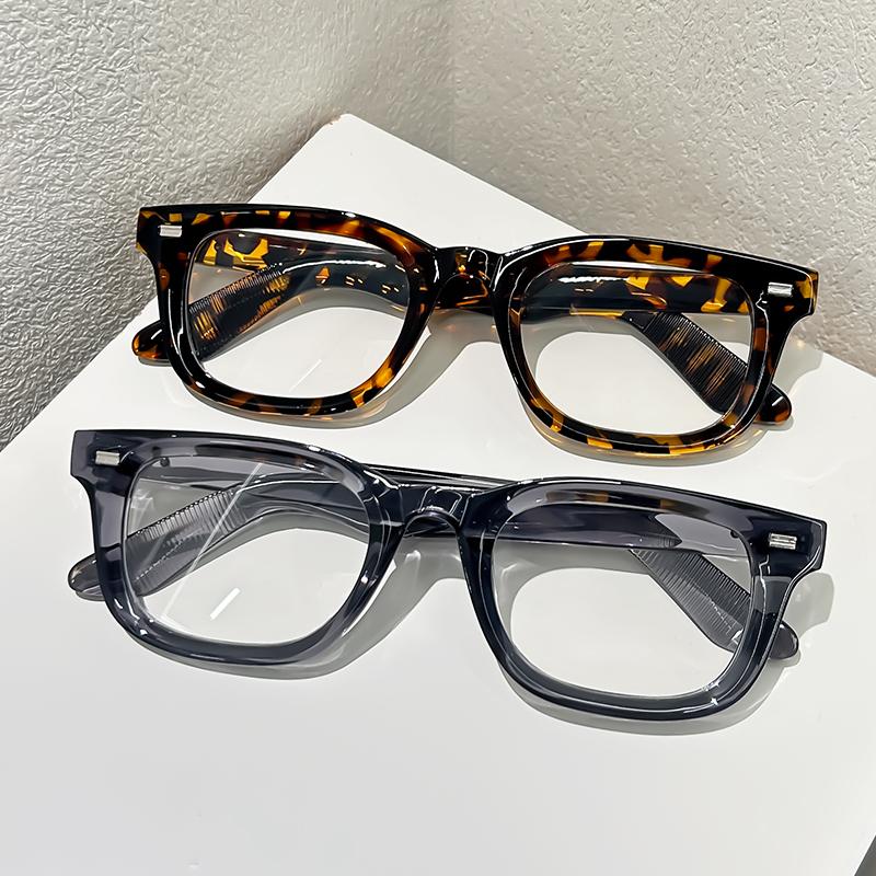 New Retro Classic, Versatile Flat Light Lenses, High-end Shooting Accessories, Small Frame Reading, Anti-blue Light Glasses