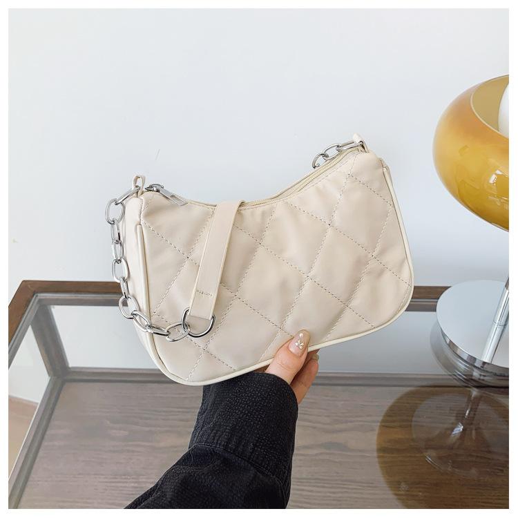 Einfacher Diamantstickfaden neuer lässiger Modetrend einzelne Schulter tragbare Damen Achseltasche