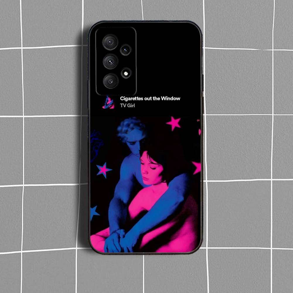 

TV Girl matching Couple Phone Case For Samsung Galaxy A73,31,32,72,41,53,52,71,22,5G,Note,J7,8,9 Soft Black Cover SamsungA20s