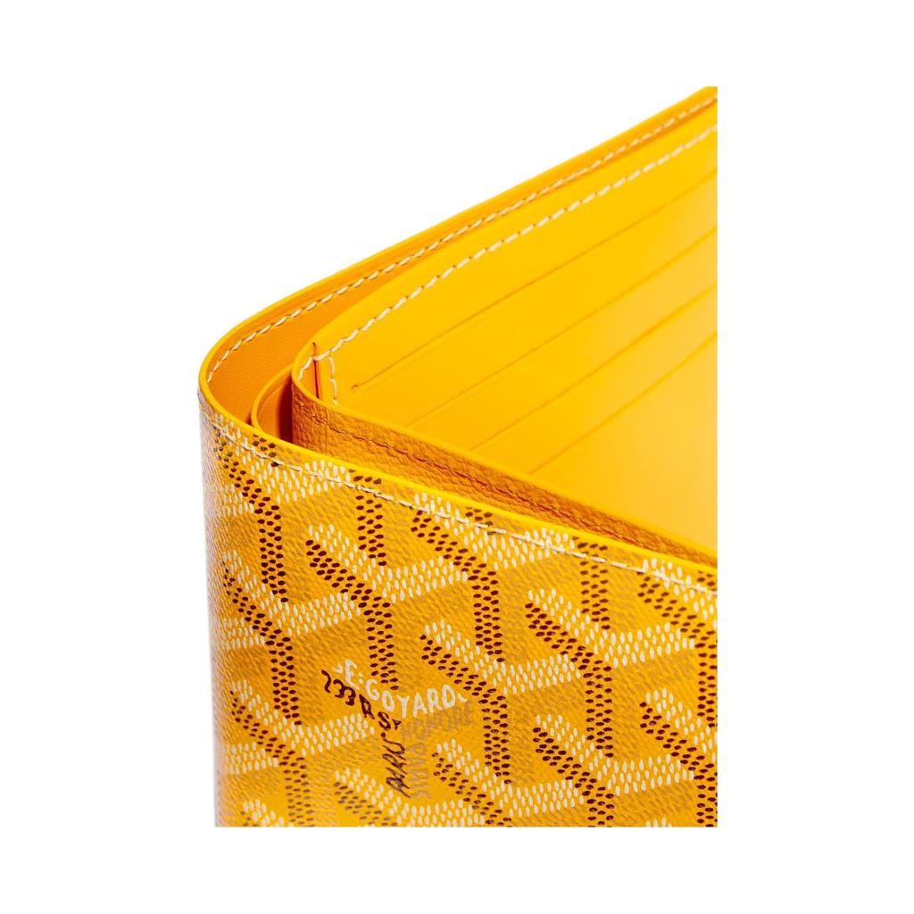 Goyard Victoire Monogram Opvouwbare Canvas en Leer Portemonnee Unisex Portemonnee Zwart Blauw Groen VICTO8PMLTY