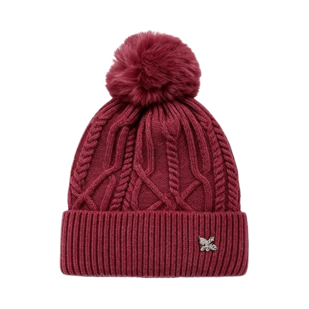 Warm Winter Hat Ear Protection Pompoms Hat Casual Crochet Women's Hat Outdoor