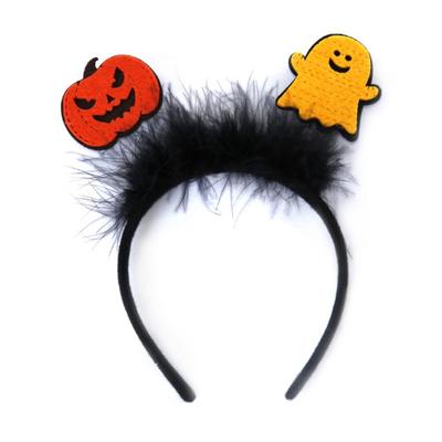 Geschenk Cartoon Halloween Feder Stirnband Kürbis Hexenhut Halloween Haarband Spinnen Kopfschmuck Kürbis Haarband Halloween Party
