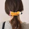 Yousheng Women Hair Rope Yellow Striped Pencil Bowknot Decor Hair Tie Back-to-School Teachers Students Hair Accessories