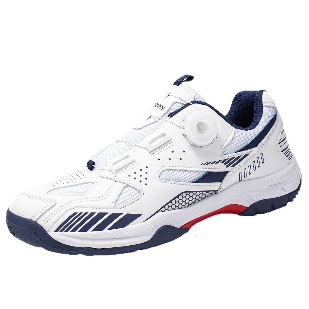 Badminton Shoes Couple Shoes Professional Beef Tendon Sole Anti-skid Training Lightweight Double Rotating Buckle High-quality Badminton Shoes