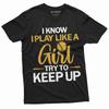 Softball Girl T-shirt Womens Unisex American Sports Softball Funny Tee Shirt