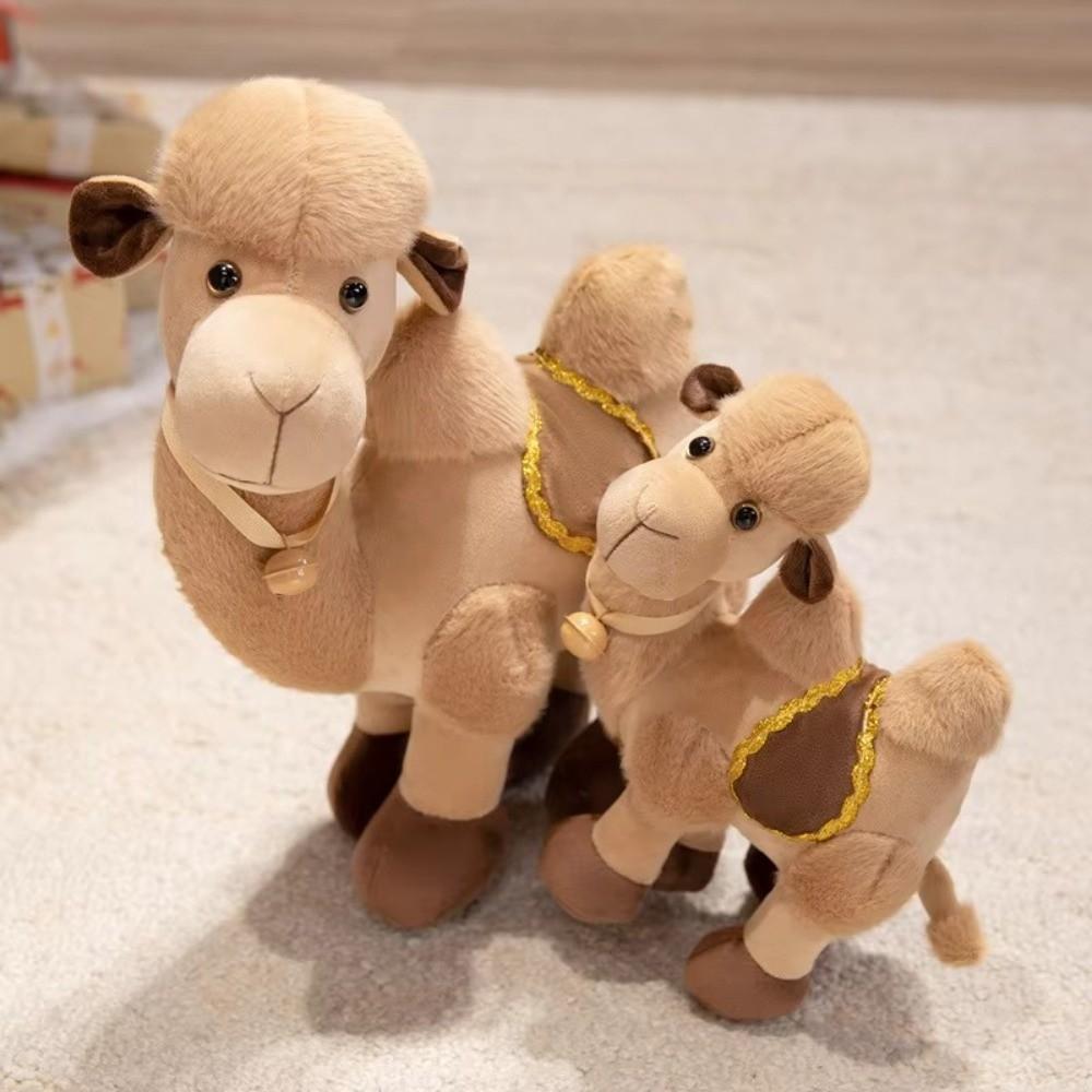 Soft Plush Camel Plush Toy Adorable Design Desert Camel Plushie Stuffed Animal Doll Home Toy