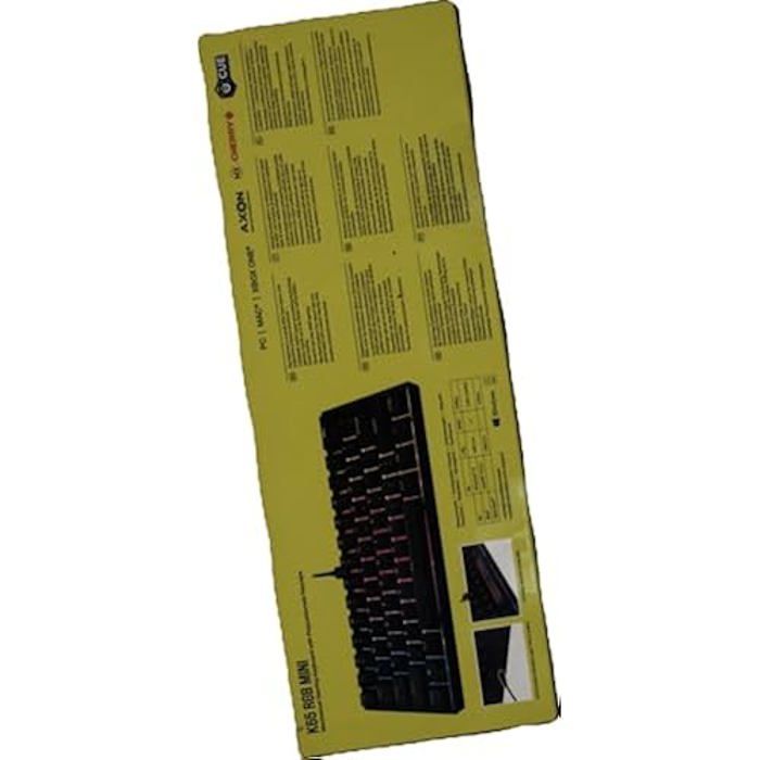 Clavier Mécanique - Corsair - K65 RGB MINI - Interrupteurs Cherry MX ROUGE - Rétroéclairé - 60% Compact