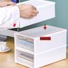 Stapelbare Schubladen-Aufbewahrungsbox für den Schreibtisch mit Auszug für Büromaterial