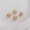 Inlaid Zircon Pine Cone Pendant - 14K Gold-Filled, Tarnish-Resistant, DIY Bracelet & Earrings Handmade Jewelry Charm