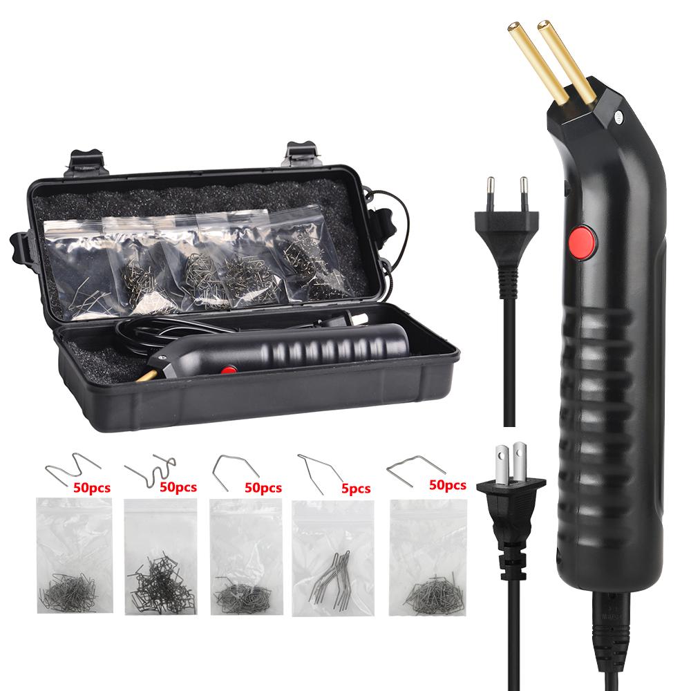 

100 Вт Портативный Пластиковый Сварочный Аппарат Бампер Паяльник Скобы Ремонт Бампера Автоинструменты Горячий Степлер Пайка для Ремонта Трещин Каяка 220V