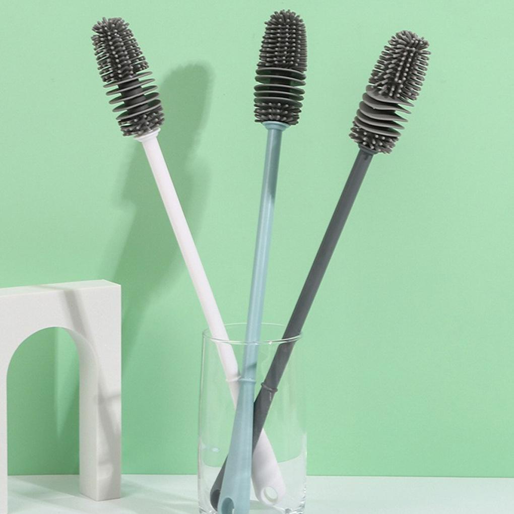 Brosse de Nettoyage de Bouteille en Silicone Tasses à Café Gobelet à Boisson Éponge à Récurer Résistante à la Chaleur Gadget Accessoires Bureau Restaurant Cuisine