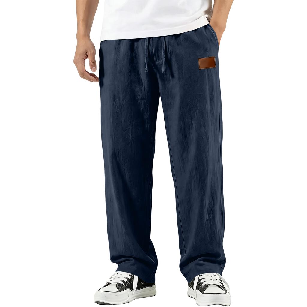 Men's Cotton Linen Trousers Men's Casual Fashionable Cotton Linen Trousers