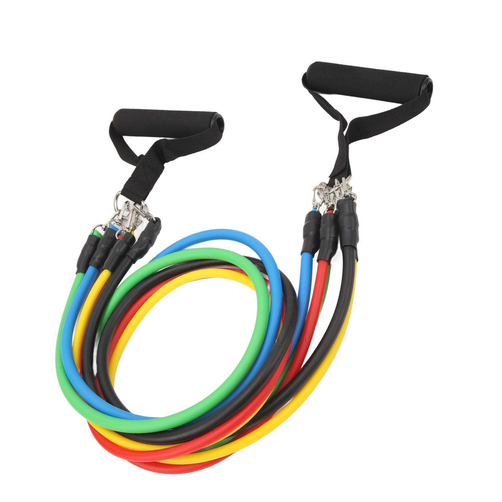 Resistance Band Set Workout Bands Exercise Bands for Men Women Exercise Bands with Door Anchor Handles Legs Ankle Straps