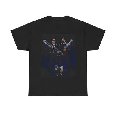 T-shirt Men In Black NOUVEAU Vêtement Unisexe Coton Épais T-shirt Unisexe