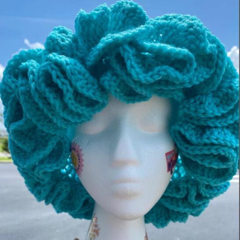 

Вязаная крючком шляпа-рог на Хэллоуин в смешном стиле для родителей и детей, лыжная маска, шерстяная шляпа 56-59Cm adult