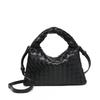 Handwoven PU Leather Tote Bag Women Small Crossbody Shoulder With Magnet Soft Structured Design Daily Commute