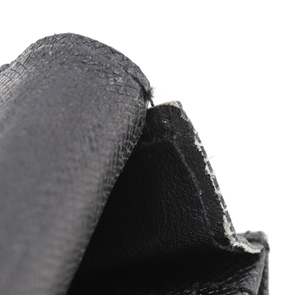 Louis Vuitton Brazza Portefeuille Purse N62665 Black Damier Grafitto Canvas Mens Used