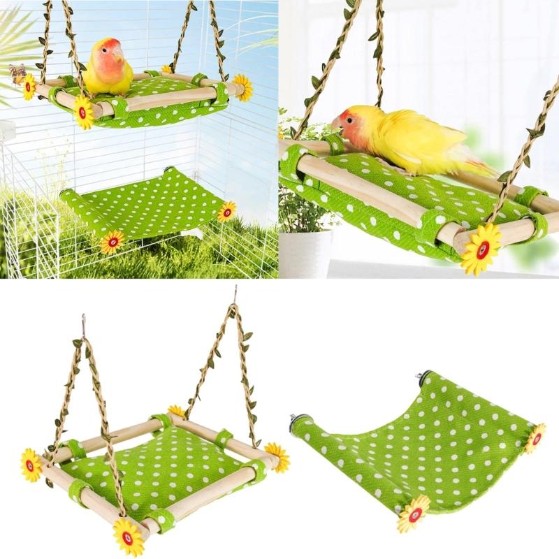 Bird Nest Cage Mounted Parrot Standing Perch Bird Cage Hammocks Bed Small Bird Fabric Sleep Bed Hammocks for Budgies