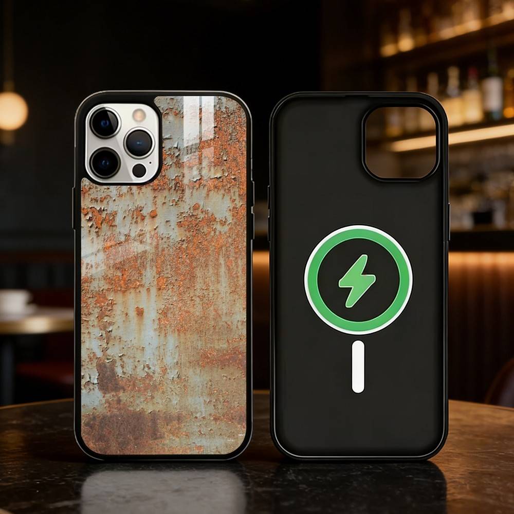 Retro Industrial Style Rusty walls Phone Case For iPhone 17,16,15,14,13,12,Plus,Pro,Max For Magnetic Wireless Charge