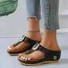 Summer Sandals Women 2025 Big Size Platform Wedges Sandals Slippers Non-Slip Open Toe Flip Flops Ladies Comfortable Beach Shoes