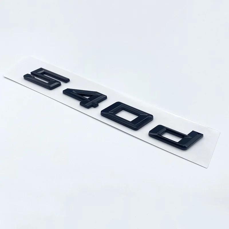 3D New Font Numbers Letters for BMW 5Series E39 E60 E61 F10 F1 520d 523d 525d 530d 535d 540d ABS Emblem G30 Car Trunk Sticker