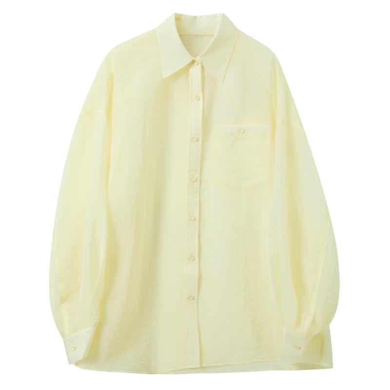 Sancai Acetate Blend Loose Mid-Length Shirt S