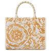 Versace Barocco Athena Removable Adjustable Shoulder Strap Barocco Pattern Raffia Tote Bag Shopping Handbag Small Women tote bag 1011564-1A11311-2W11V