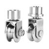 V/H Type Swivel Pulley 304 Steel Tractions Wheel Pulley Block Quiet Pulley Roller Tractions Wheel Slidings Gate Roller