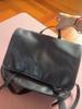 Small Niche Large Capacity Vegetable Tanned Leather Messenger Horizontal Backpack, New Versatile Commuting Casual Backpack for Work