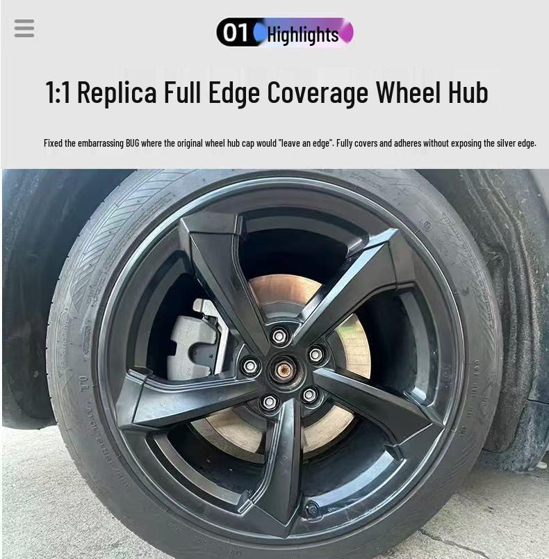 Fits Tesla Model Y Facelift 19" Wheel Cover Hub Cap Modification Parts