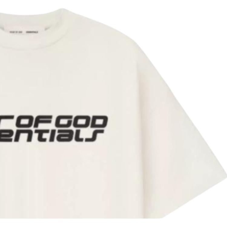 Fear of God Essentials Ponte 90s Tee Ivory Men Tops Cream 125HO254503F