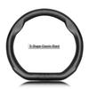 Genuine Leather Steering Wheel Cover for Dongfeng Fengxing S500 - Ultra-thin, Sweat-absorbent, Non-slip, Four Seasons Universal Fit