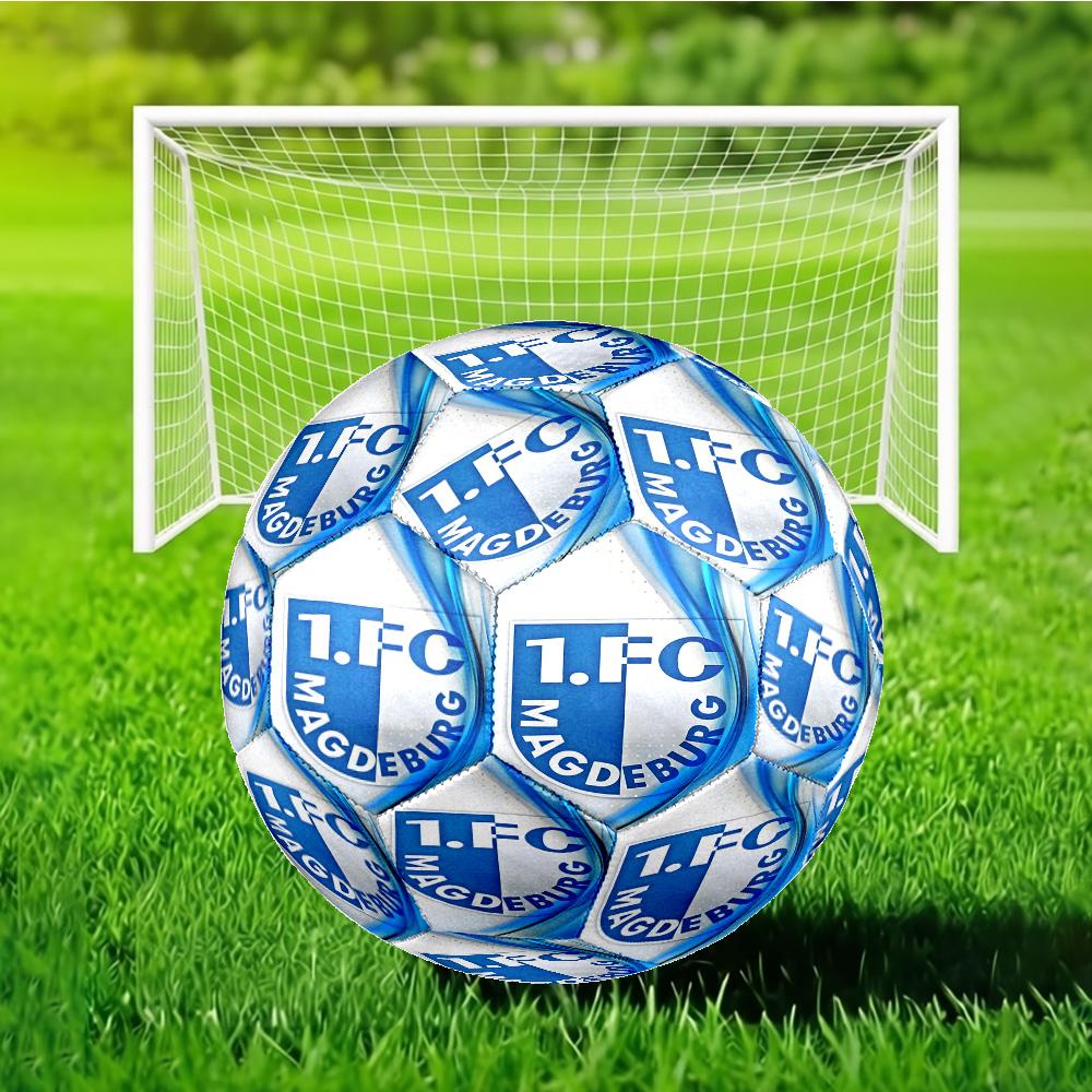 Magdeburg Flames Soccer Ball Size 5 Soccer Ball, Machine-stitched, Soft and Comfortable, Suitable for Training and Matches Fan Gift