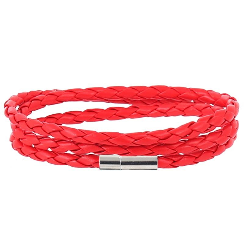 Multi-layer Bracelet Braided Twist Leather Cord Men Bracelet
