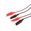 2Pcs 1M Alligator Clip Test Leads 2 Wires 4 Clips Jumper Wires Red Black Crocodile Clip For Battery Electronics Diy Circuit