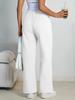 Style Women's Wide-leg Sports Pants, with Pockets, Casual Drawstring Pants, Suitable for Pairing with Casual Wear and S